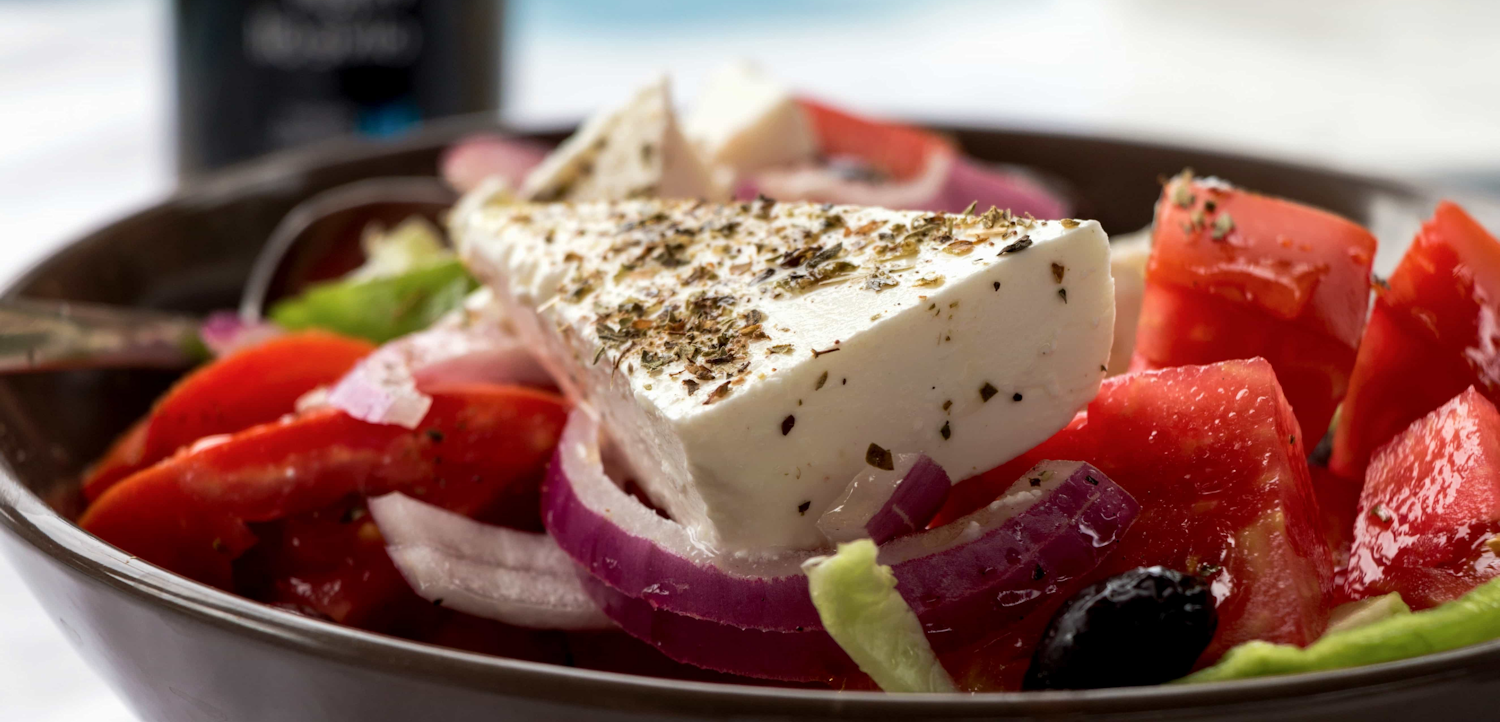 Photo of a Greek salad