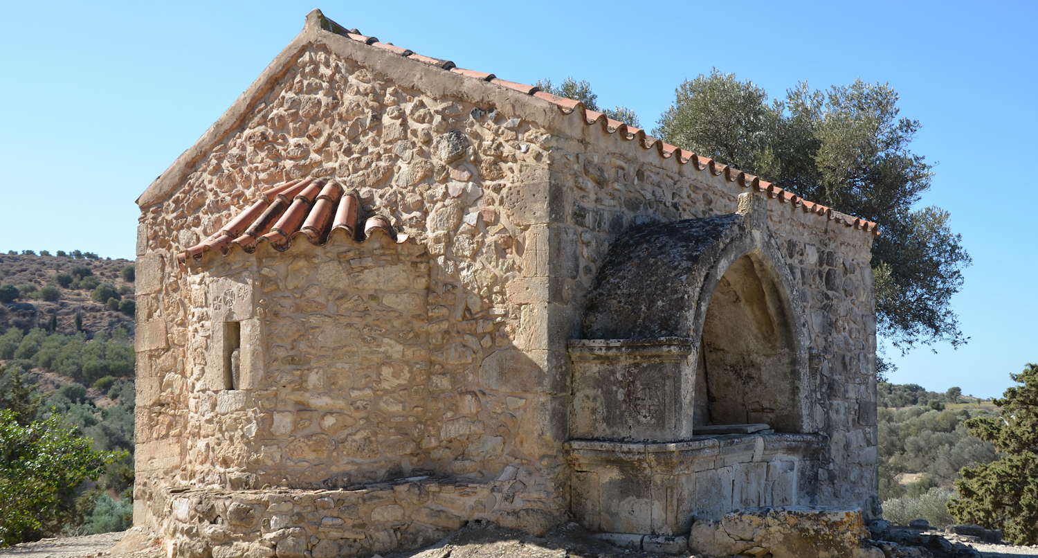 Byzantine chapel of Agios Georgios, Festos Municipality, Crete, Greece